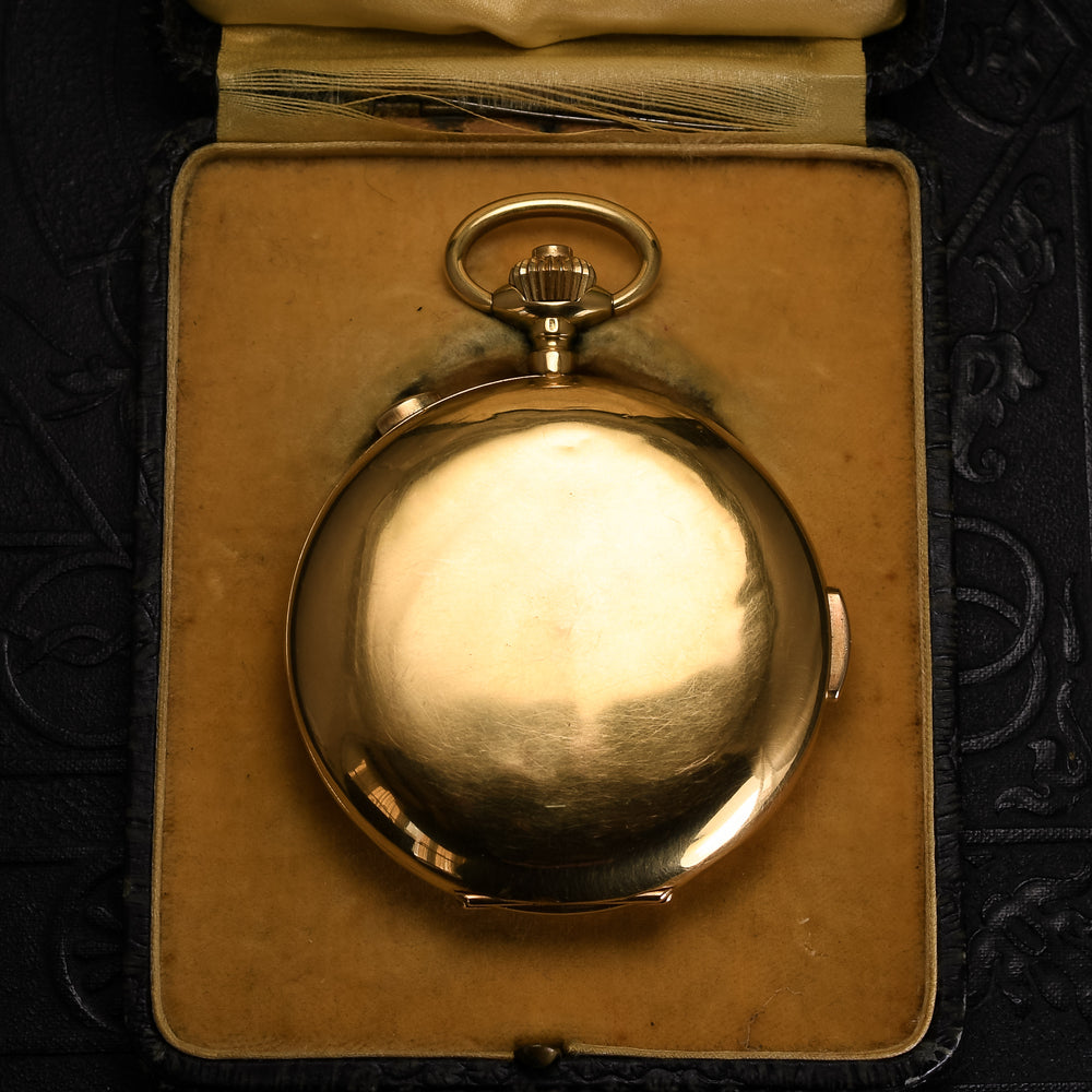 Antique 18k Gold Invicta Repeater Pocket Watch, Governor of Tripoli