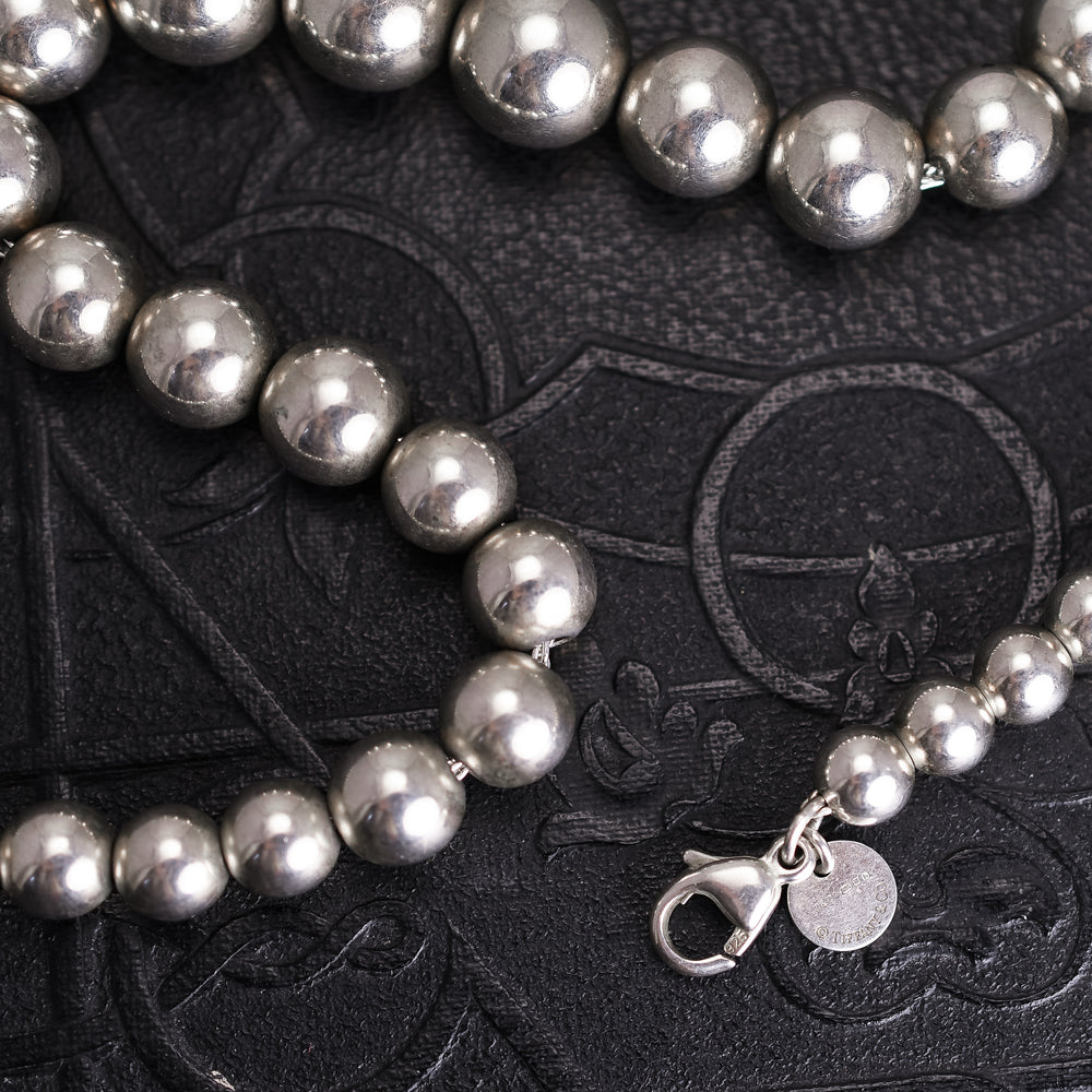 Silver Bead Necklace by Tiffany & Co