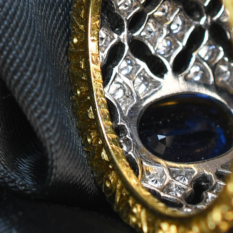 1940's Sapphire & Diamond 