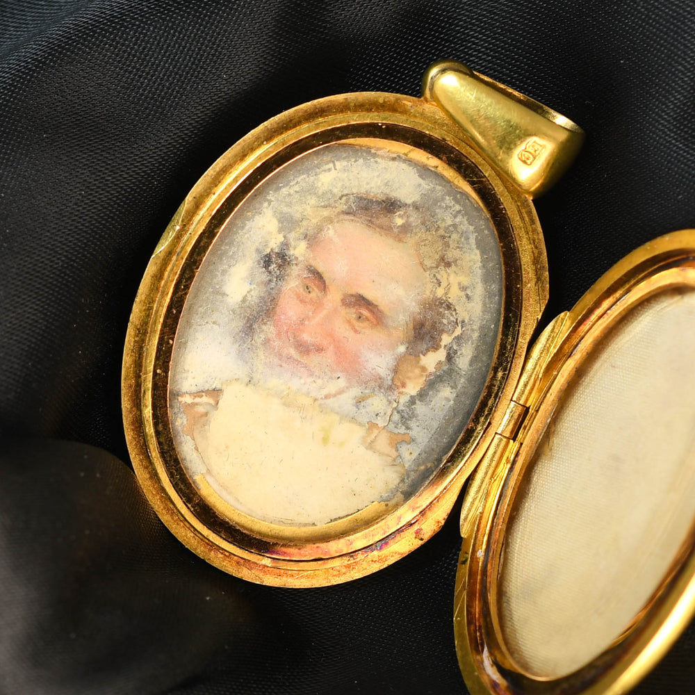 Victorian Ruby & Diamond Monogram Locket