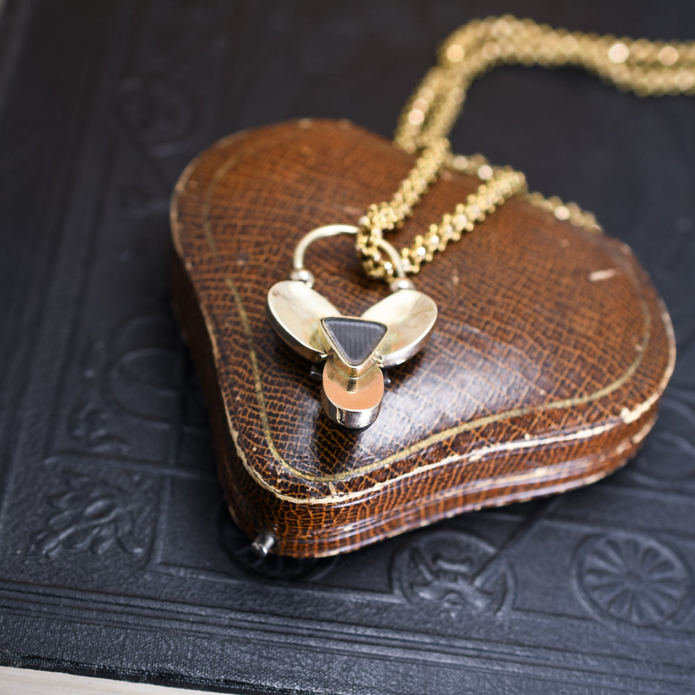 Victorian Cabochon Garnet Padlock Clasp