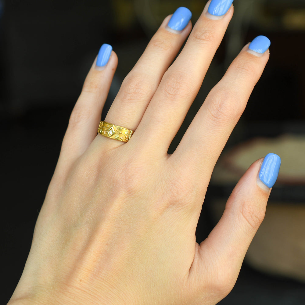 Victorian DARLING Diamond Locket Ring