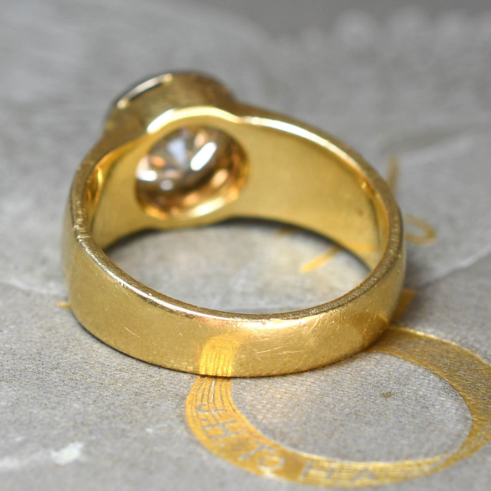 2.38ct Old Cut Diamond Cigar Band