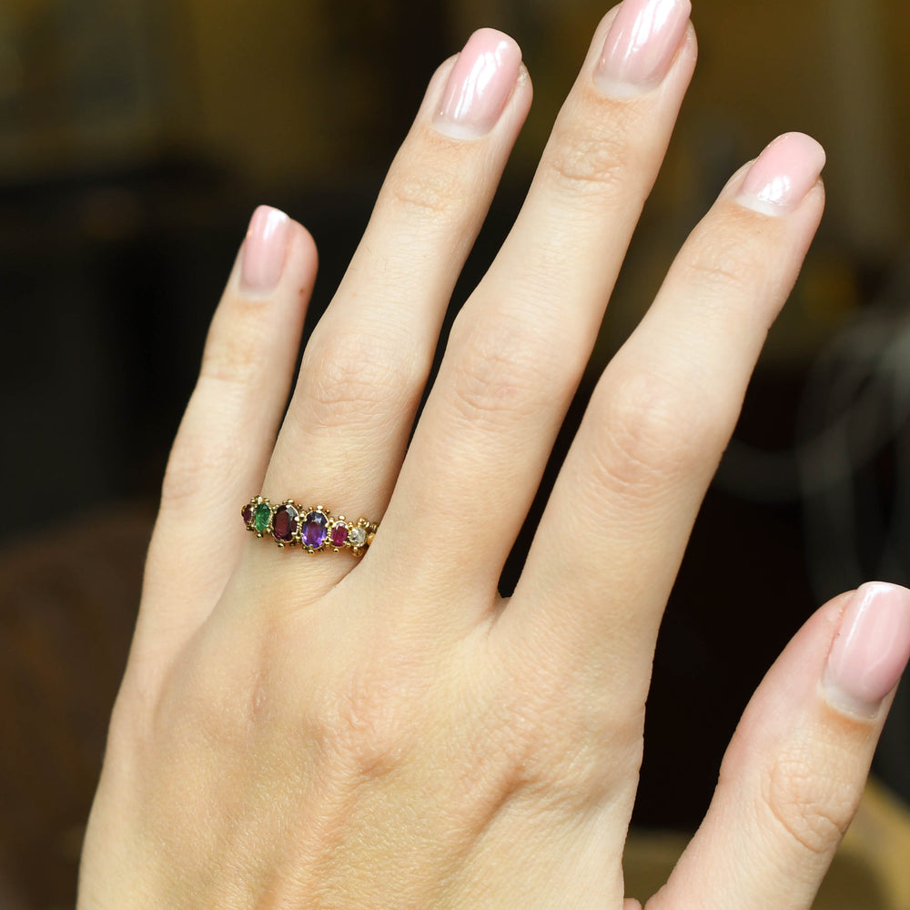 Georgian REGARD Acrostic Ring