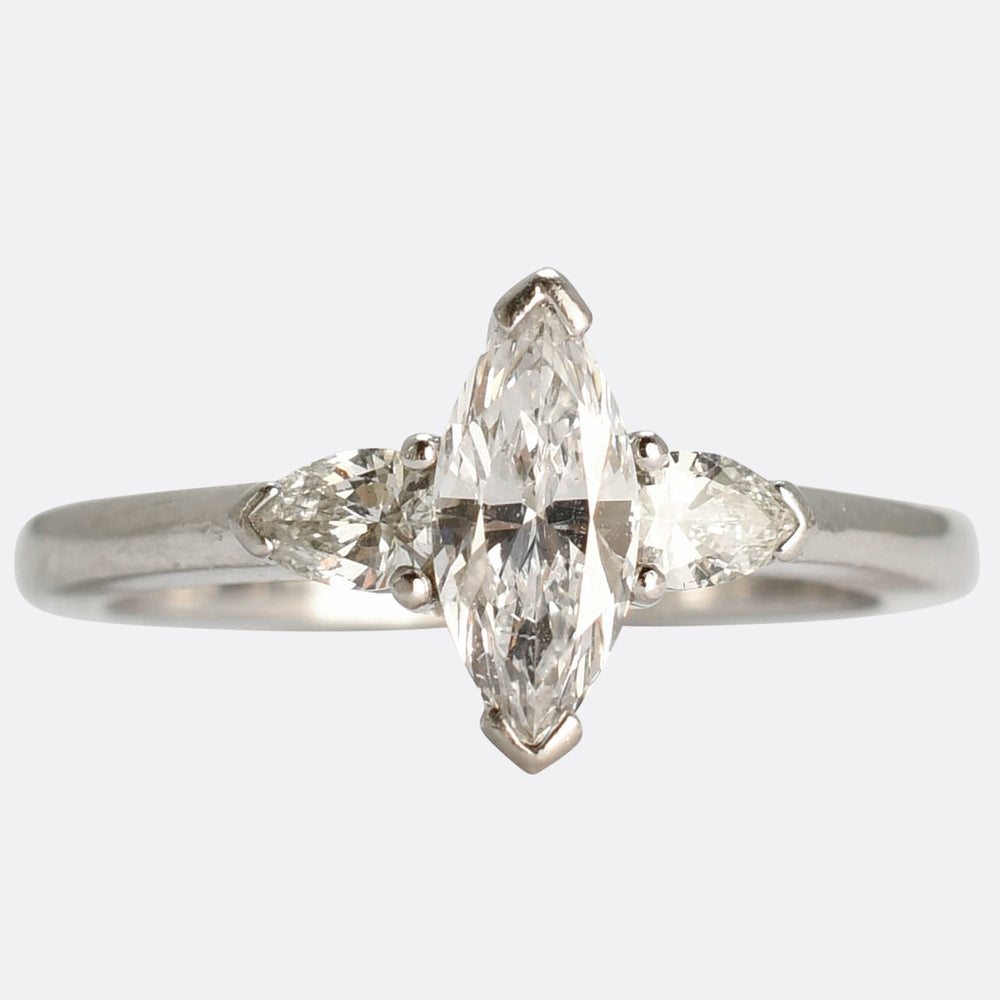 1.20ct Marquise Diamond Engagement Ring