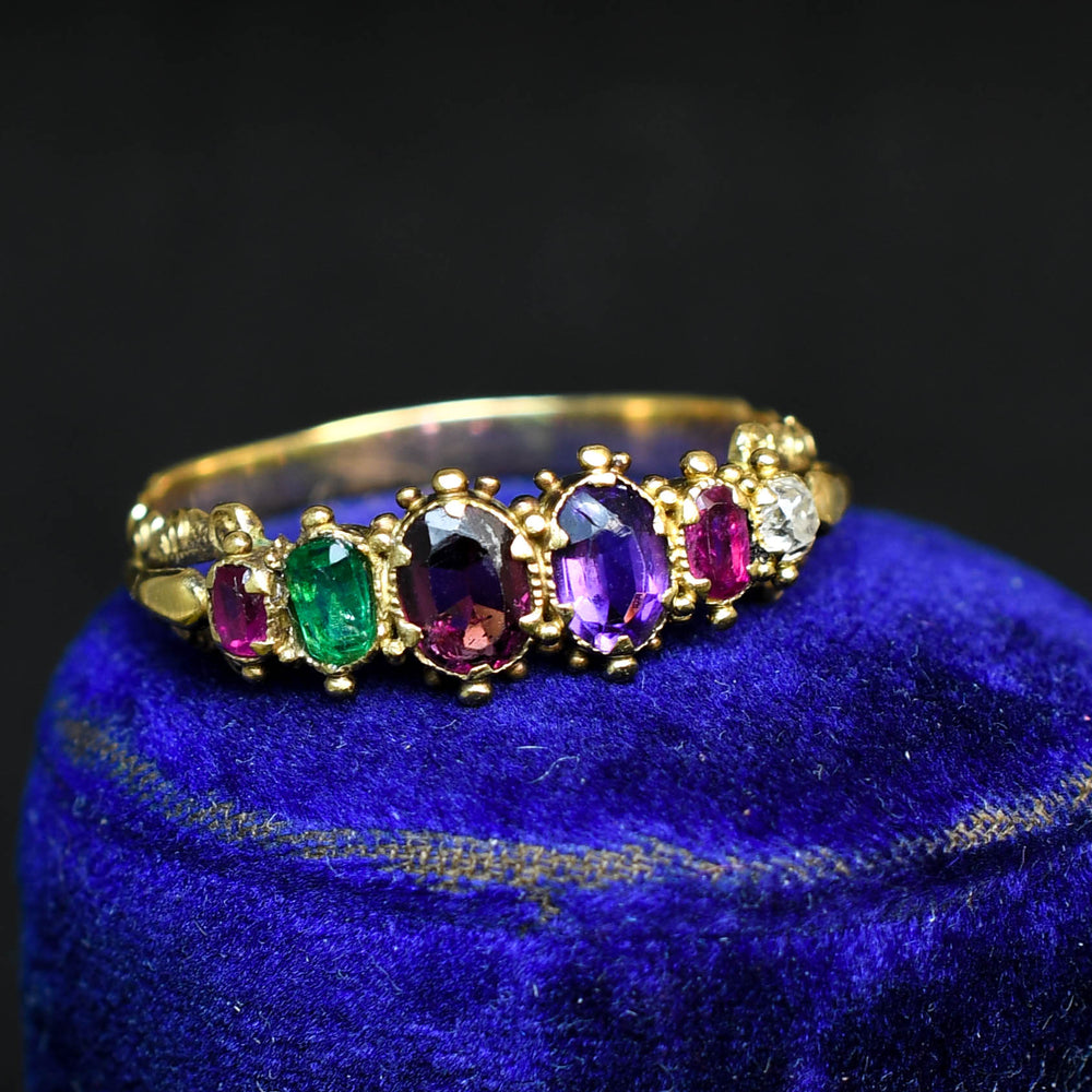 Georgian REGARD Acrostic Ring