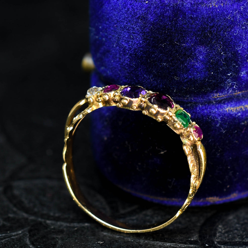 Georgian REGARD Acrostic Ring