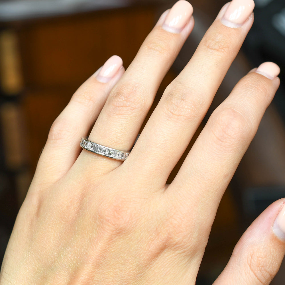 1930's Carré Cut Diamond Eternity Ring
