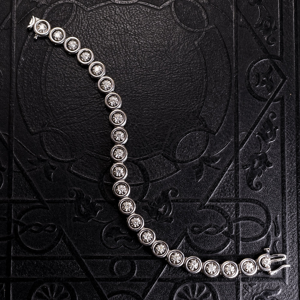Mid-Century Diamond Line Bracelet