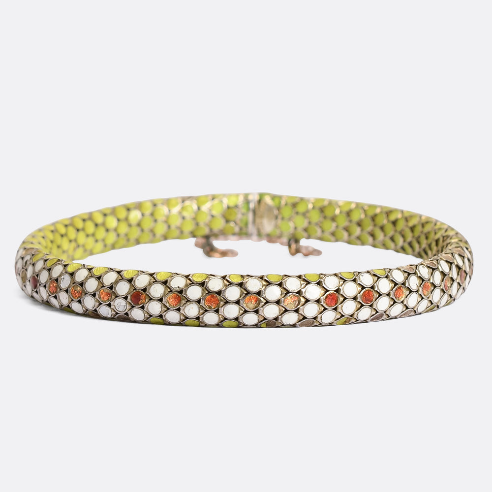 Victorian Enamel Snake Bracelet