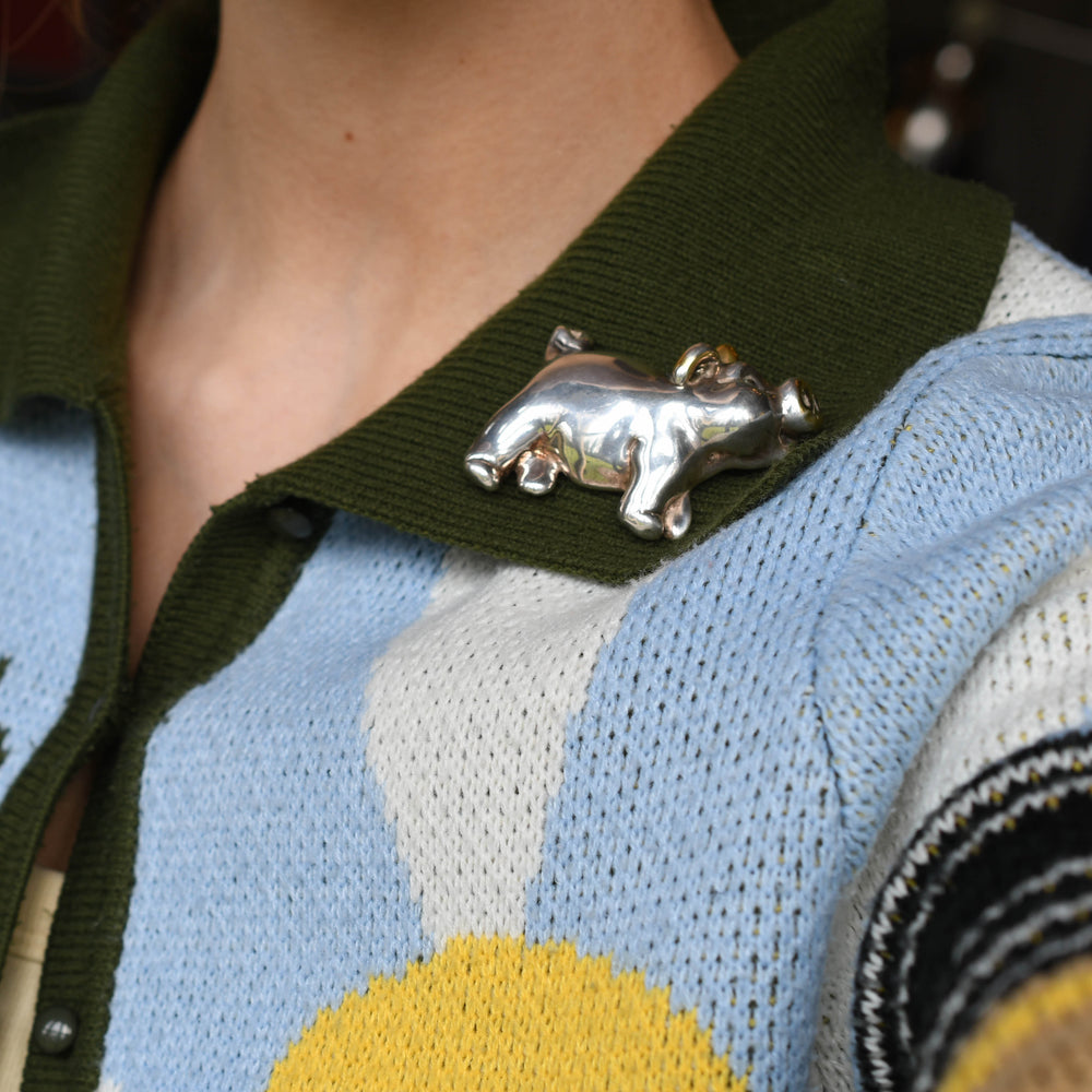 Vintage Silver Lucky 