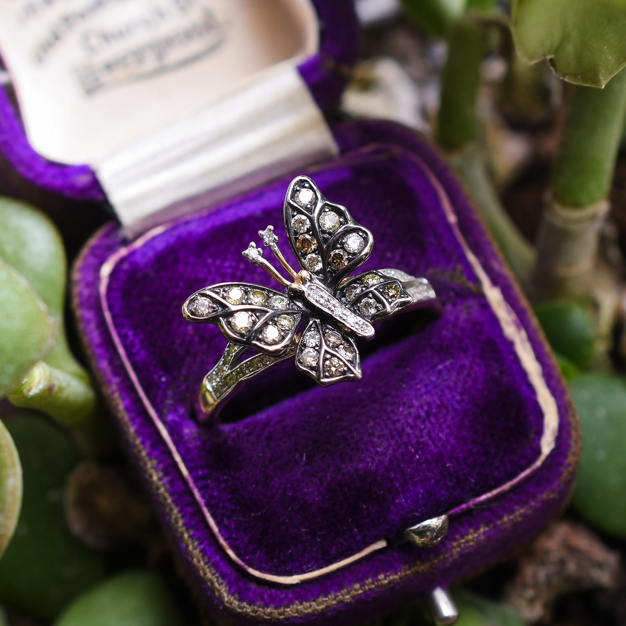 Vintage butterfly ring new arrivals