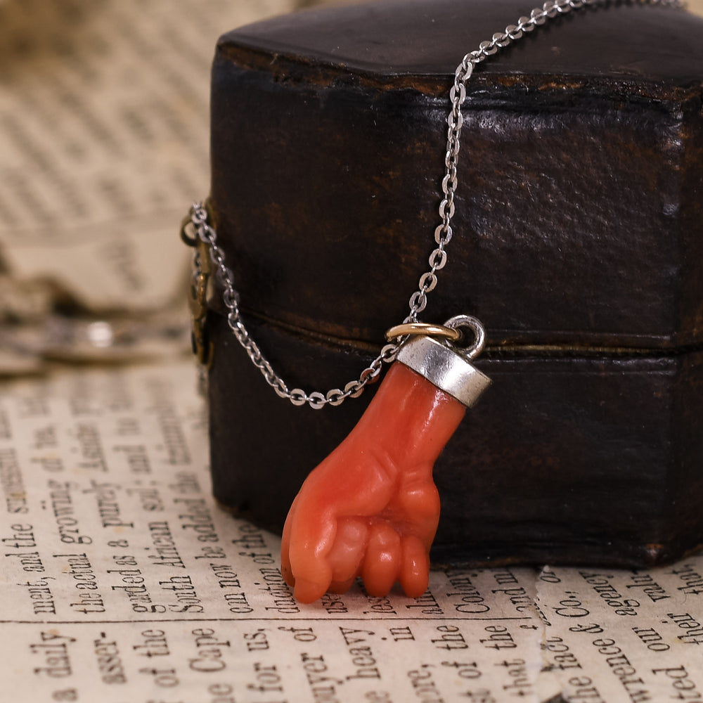 Georgian Coral Figa Charm