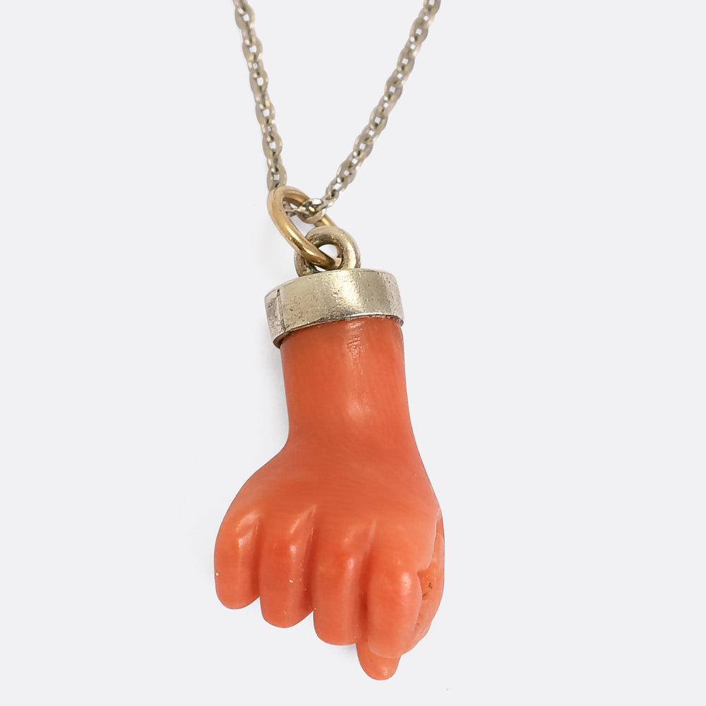 Georgian Coral Figa Charm