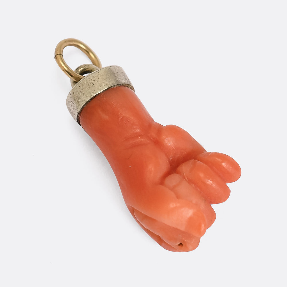 Georgian Coral Figa Charm