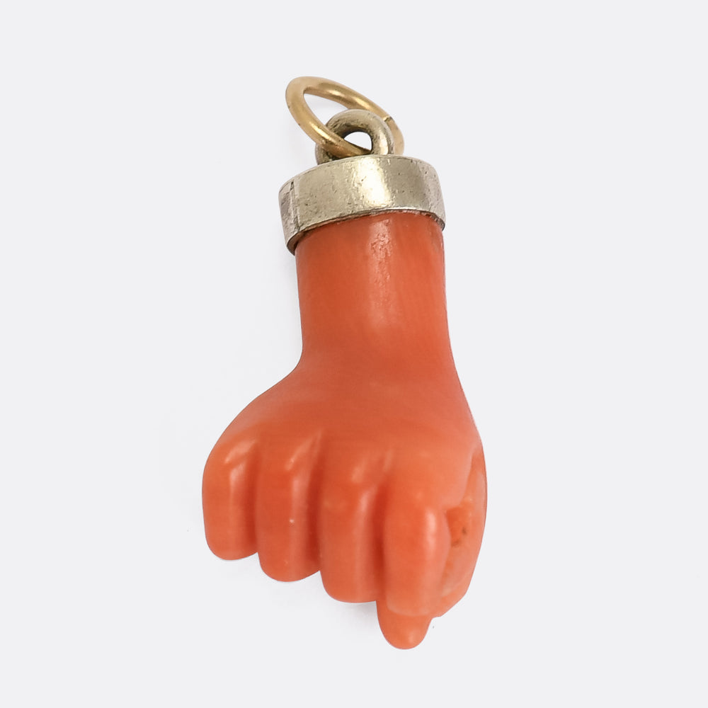 Georgian Coral Figa Charm
