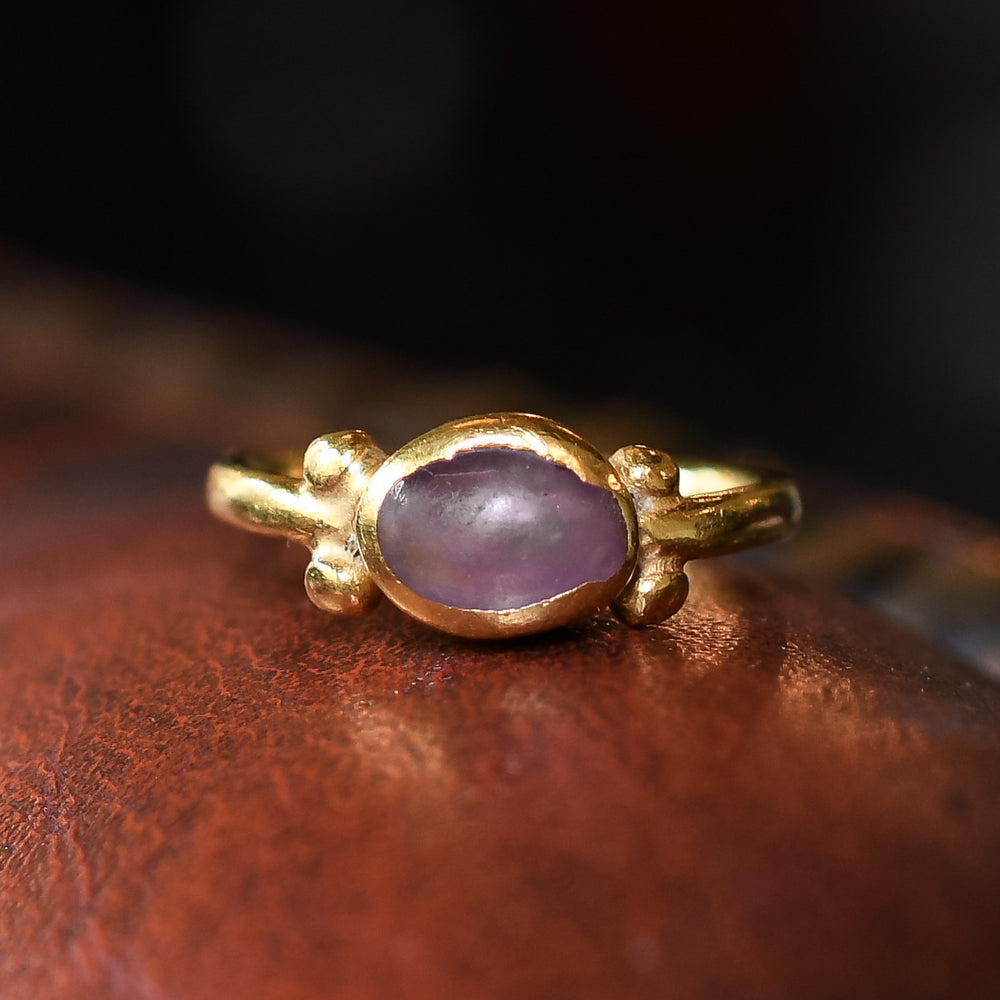 Roman Ruby Cabochon Ring