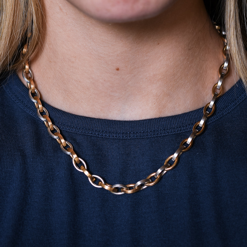 Mid-Century Two-Tone 18k Gold Chain by Boodles