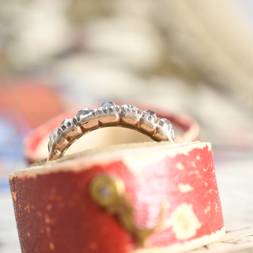 Georgian diamond half eternity ring c1780