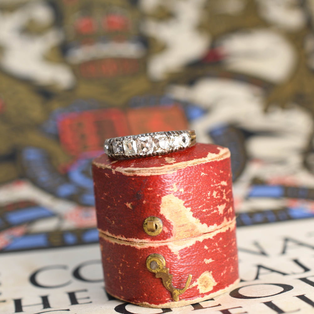 Georgian diamond half eternity ring c1780