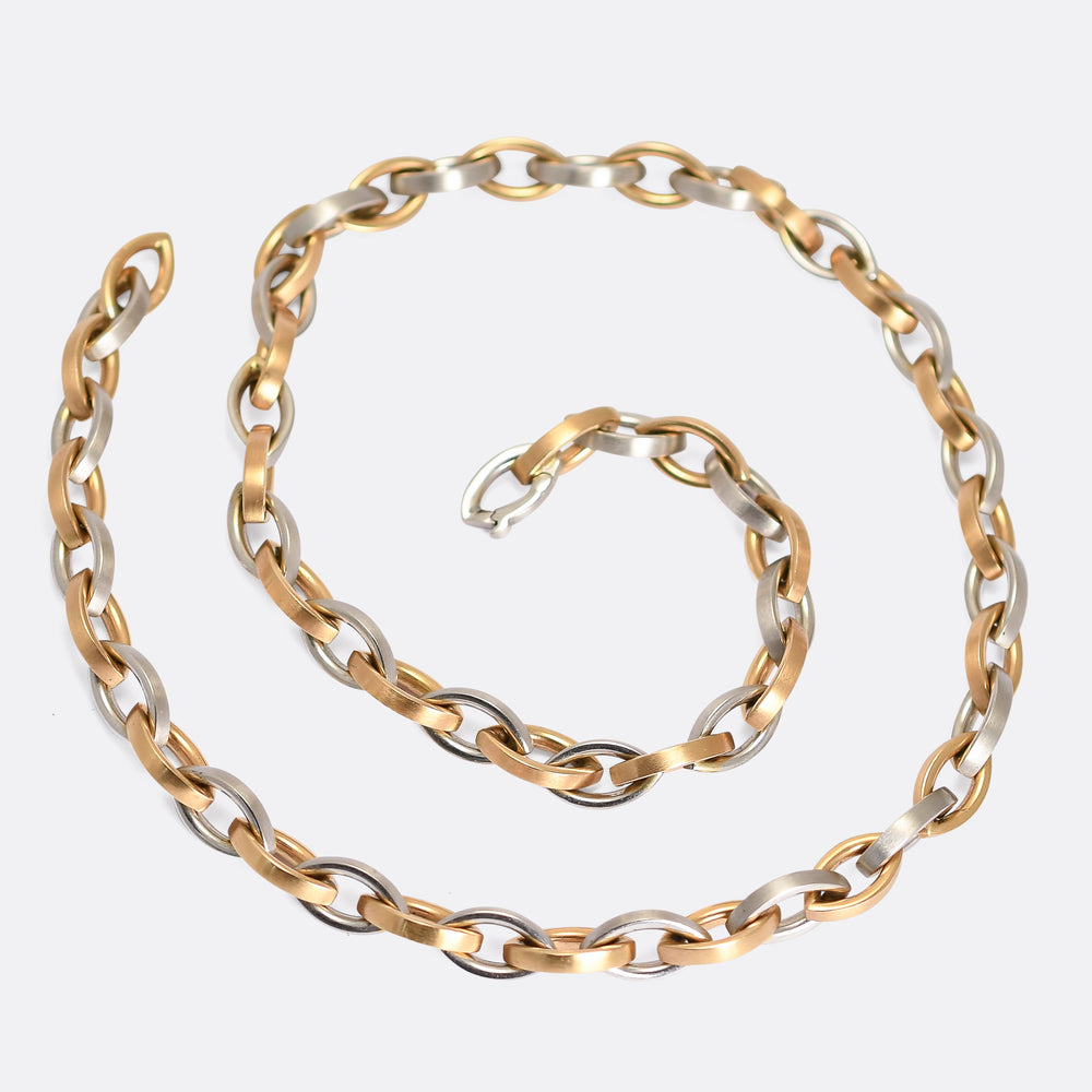 Mid-Century Two-Tone 18k Gold Chain by Boodles