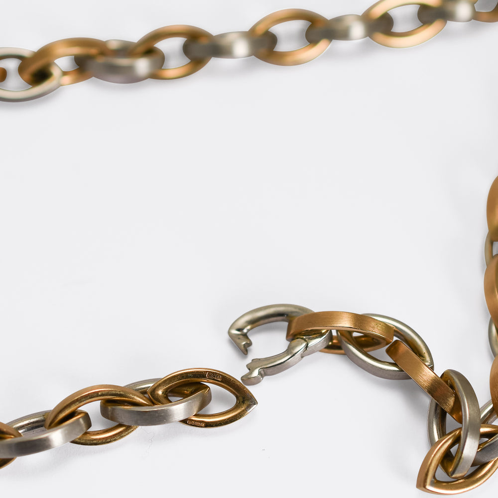 Mid-Century Two-Tone 18k Gold Chain by Boodles