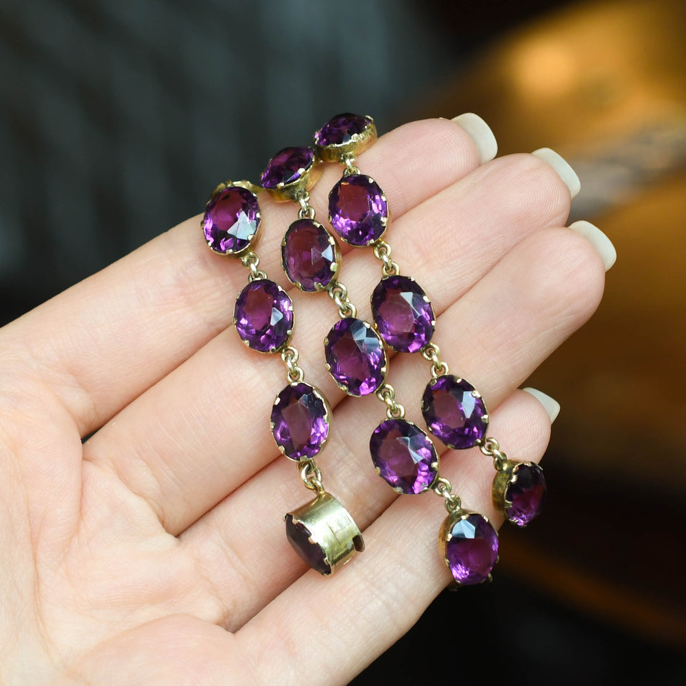 Edwardian Amethyst Rivière Necklace