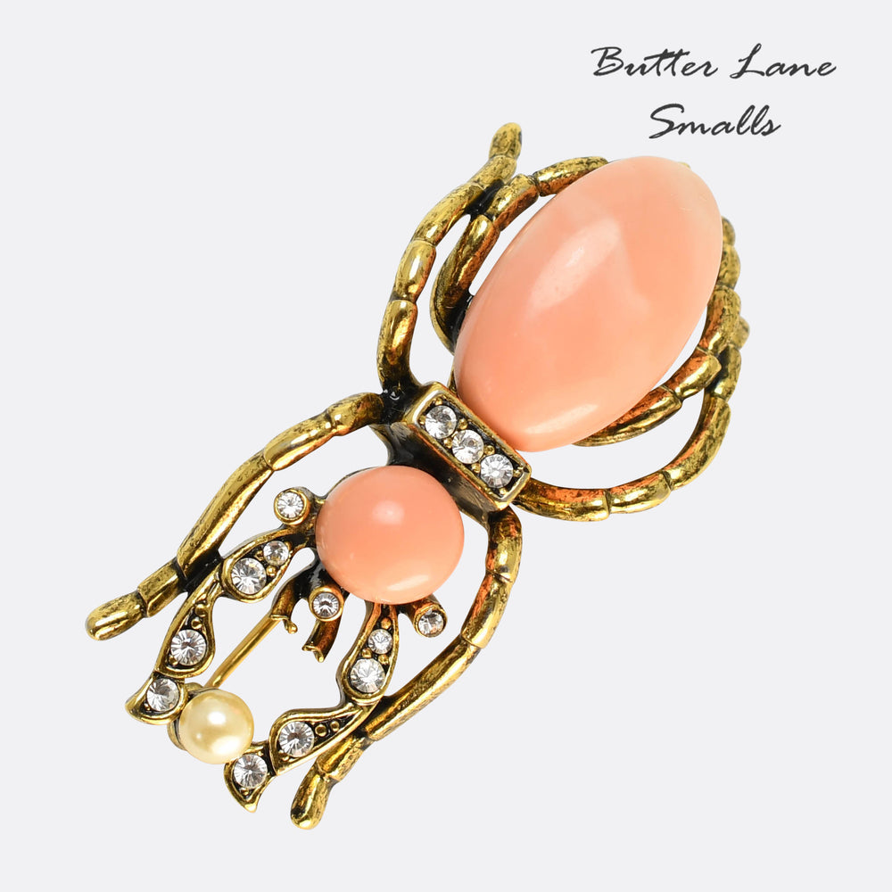 Vintage Costume Beetle Brooch