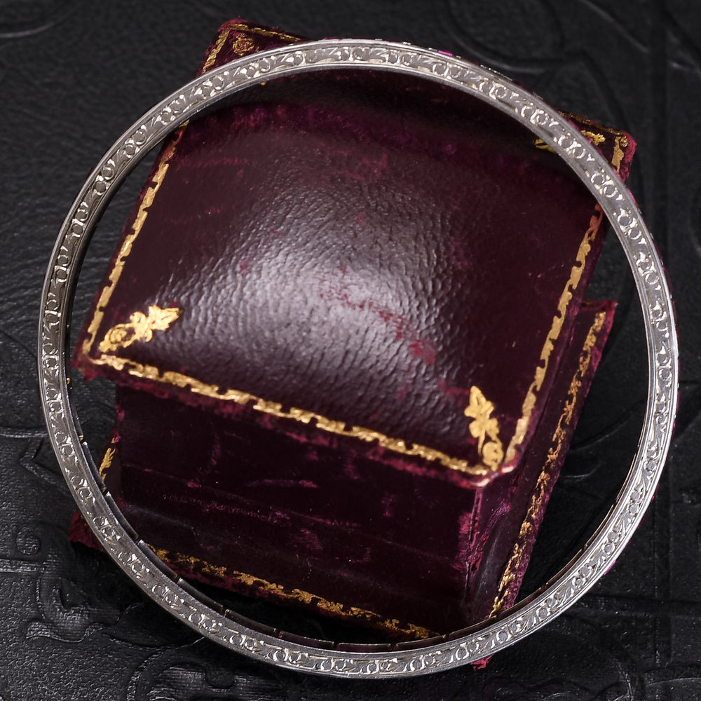 Art Deco Burma Ruby Bangle