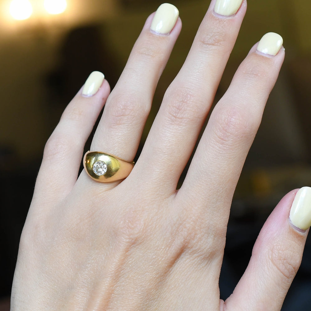 Victorian .66ct Diamond Gypsy Ring
