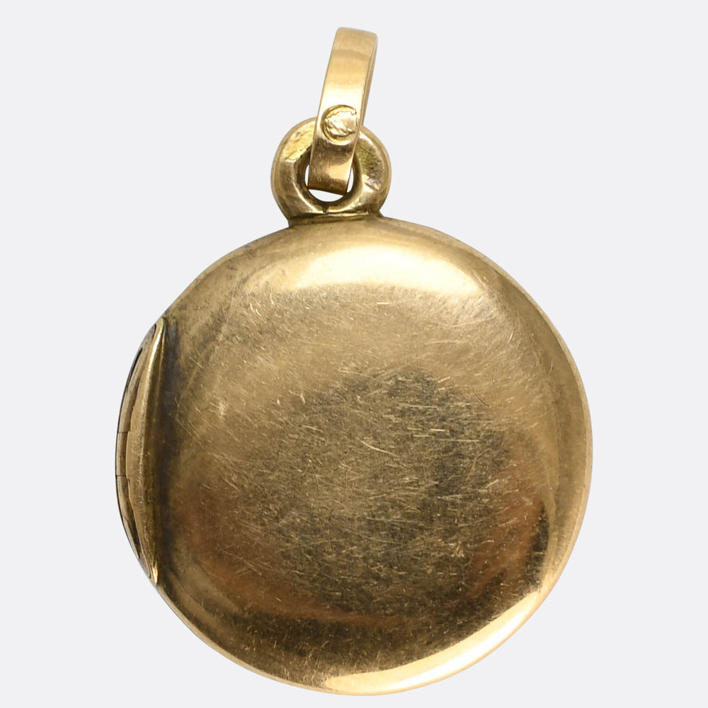 Pre-Revolution Russian Enamel & Diamond Locket