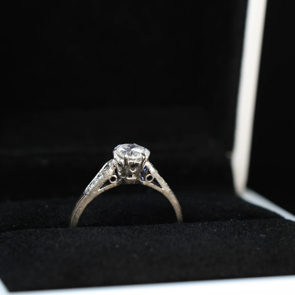 Antique 0.50ct Diamond Solitaire Engagement Ring