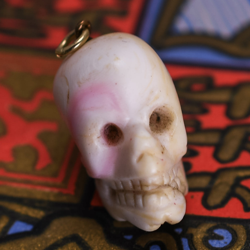 Victorian Conch Skull Pendant