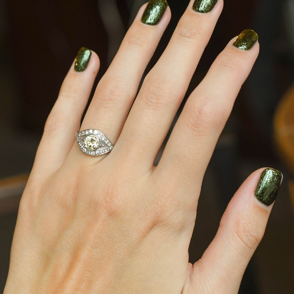 Vintage Fancy Yellow Diamond 