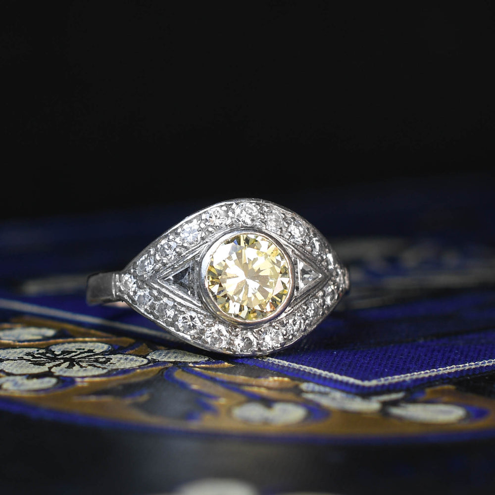 Vintage Fancy Yellow Diamond 