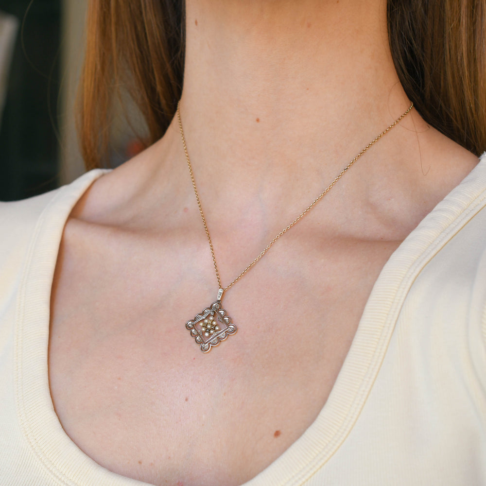 Edwardian Diamond & Pearl 
