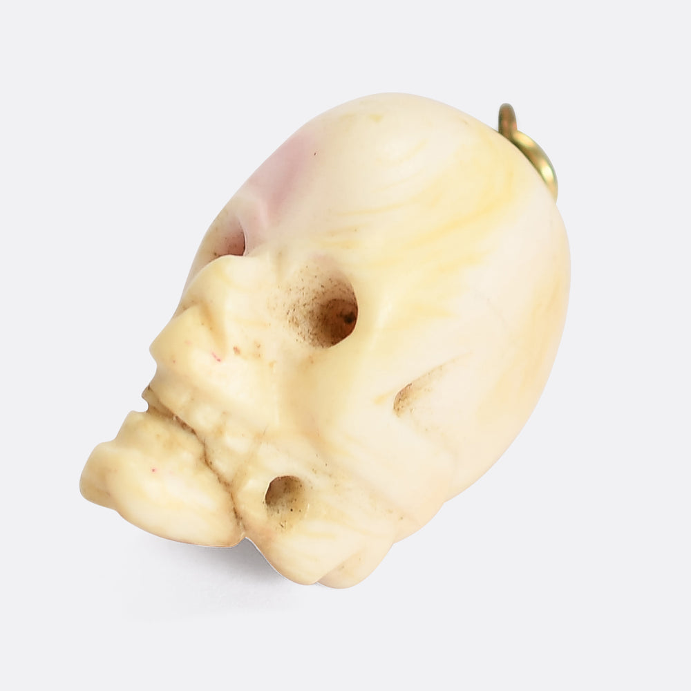 Victorian Conch Skull Pendant