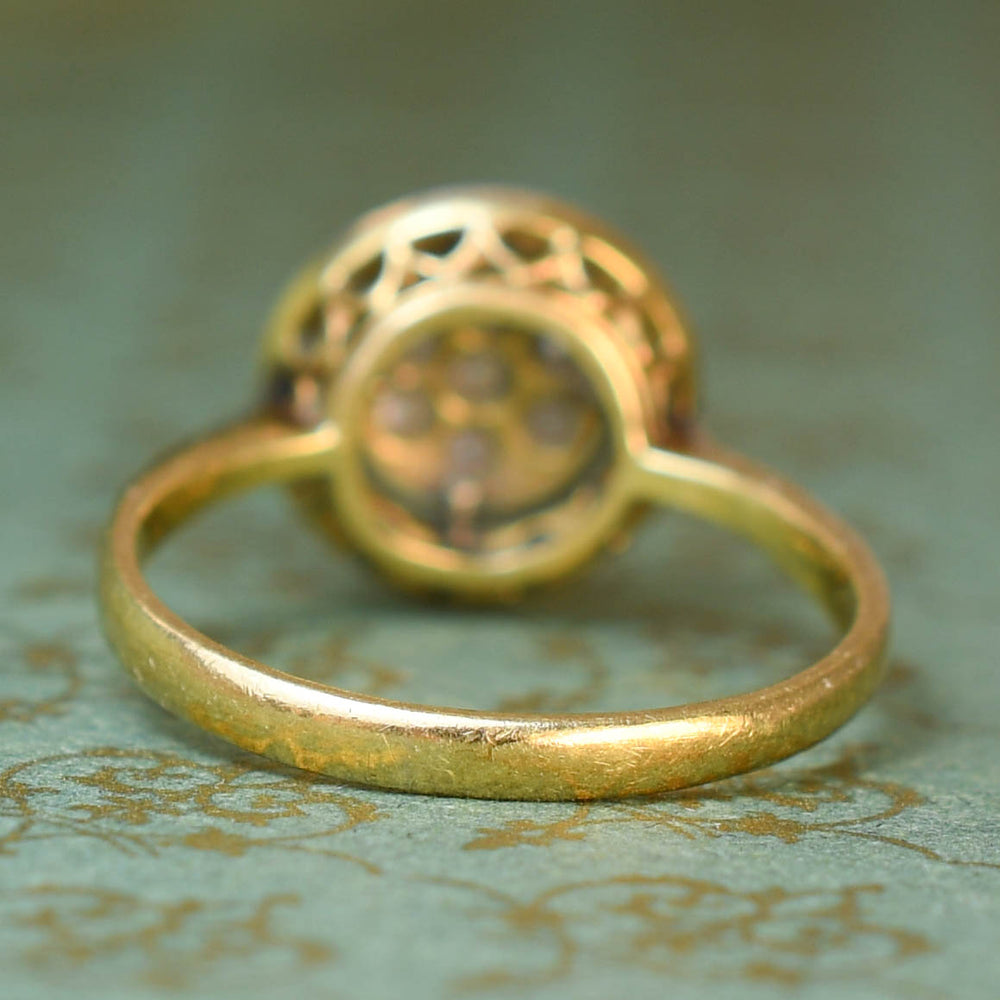 Edwardian Diamond Target Ring