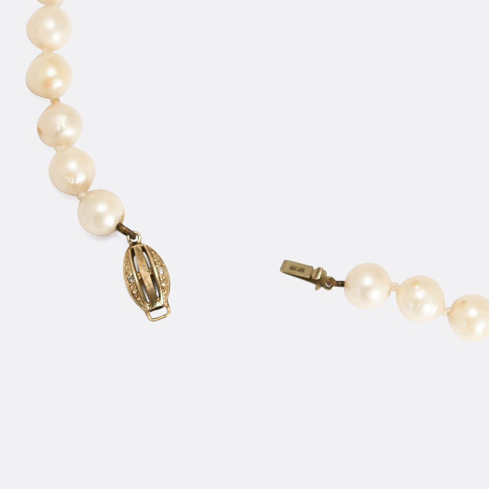 1920's Rope of Cultured Pearls