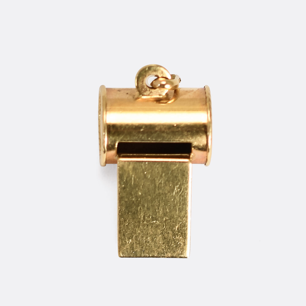 1930's Gold Whistle Charm