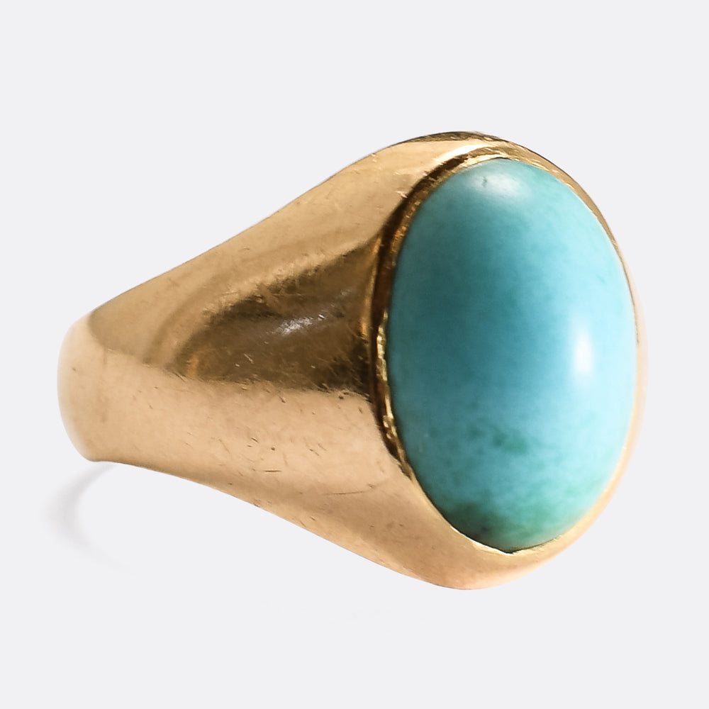 1930's Turquoise Pinky Ring