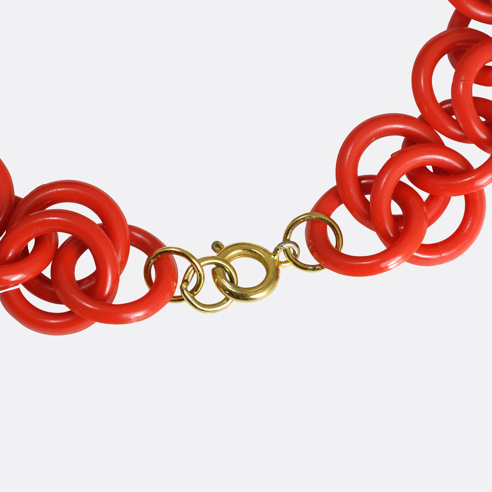 1940's Bakelite Cherry Necklace