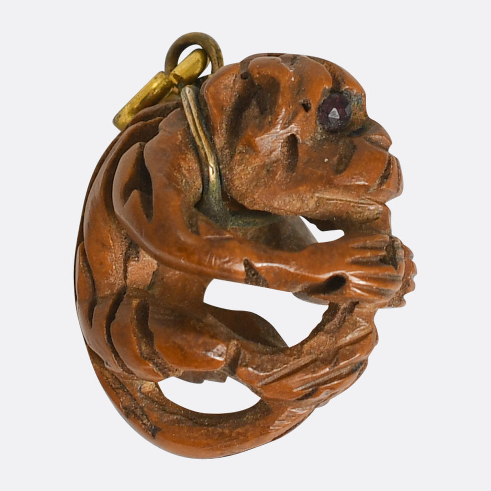 19th Century Heidao Monkey Pendant