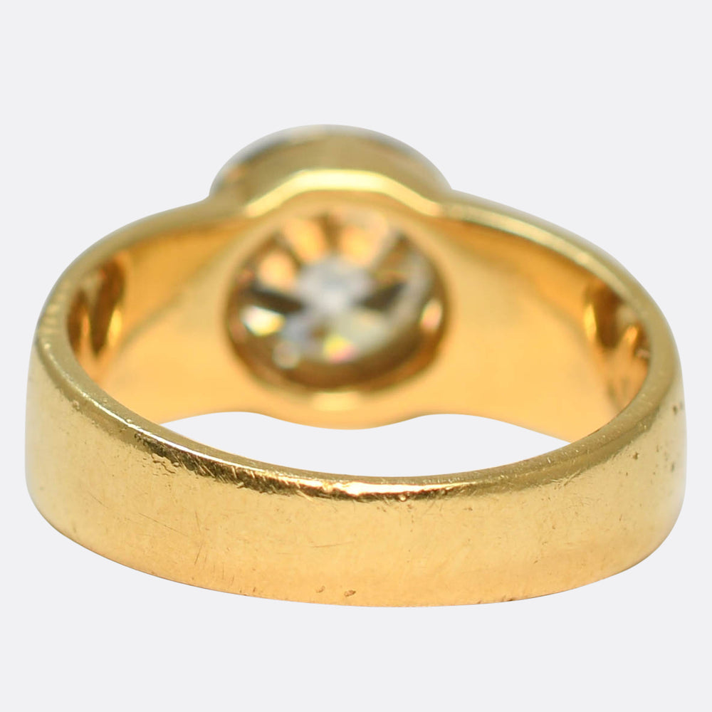2.38ct Old Cut Diamond Cigar Band