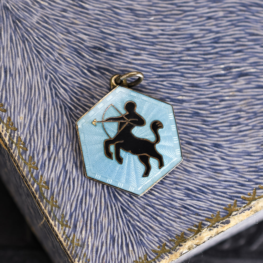 1960's Enamel Sagittarius Charm