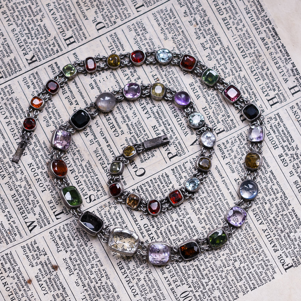 Edwardian Multi-Gem Necklace