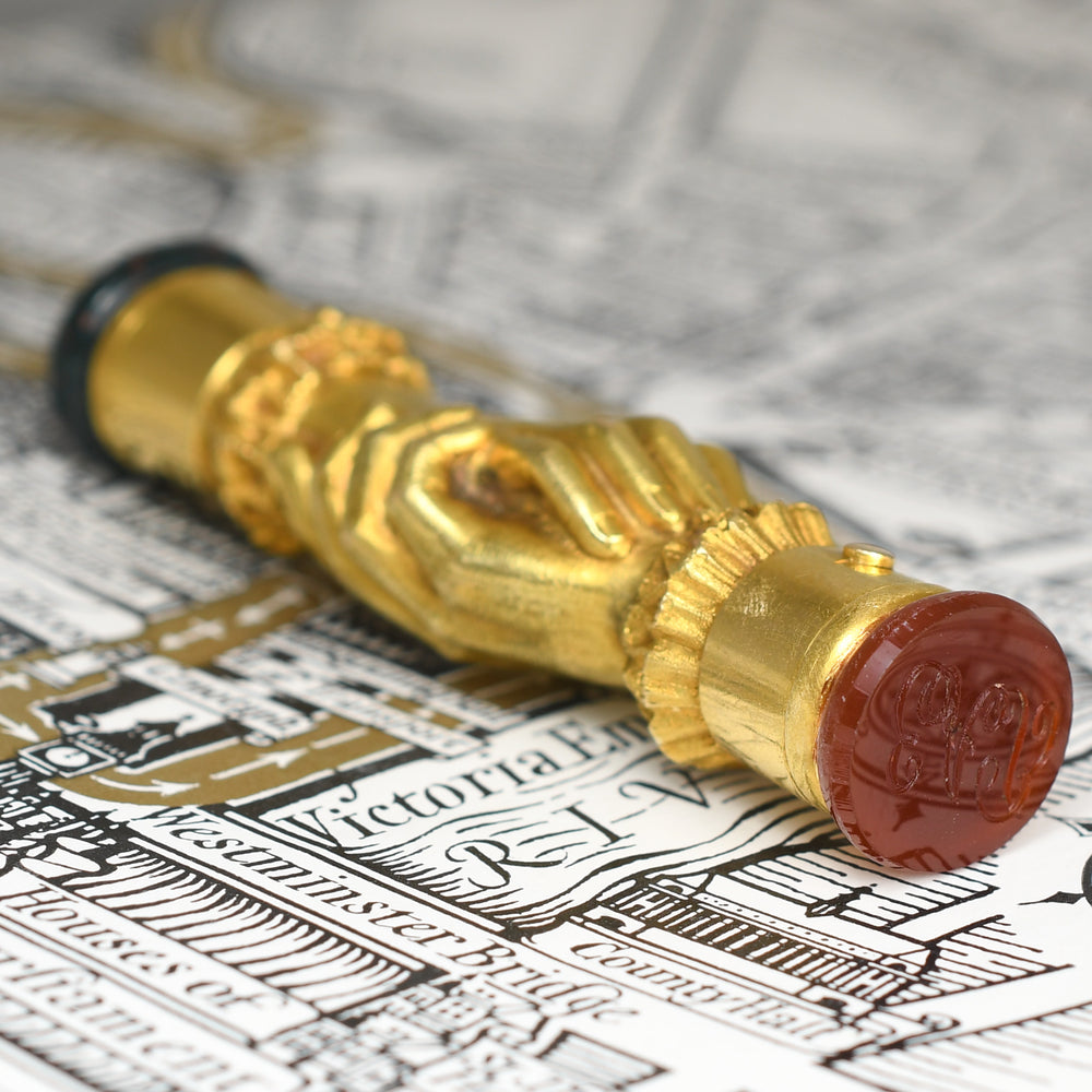 Victorian 18k Gold Agate 