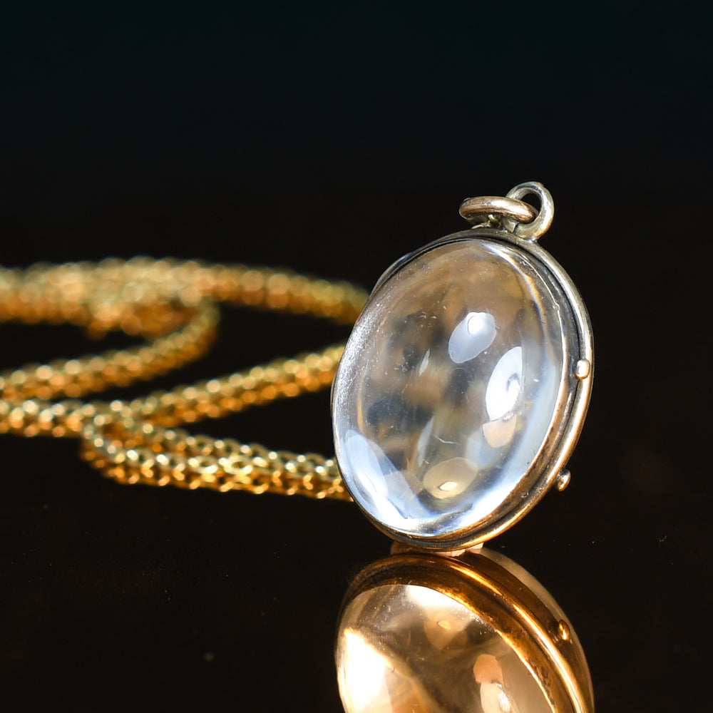 Victorian 15k Pool-Of-Light Locket