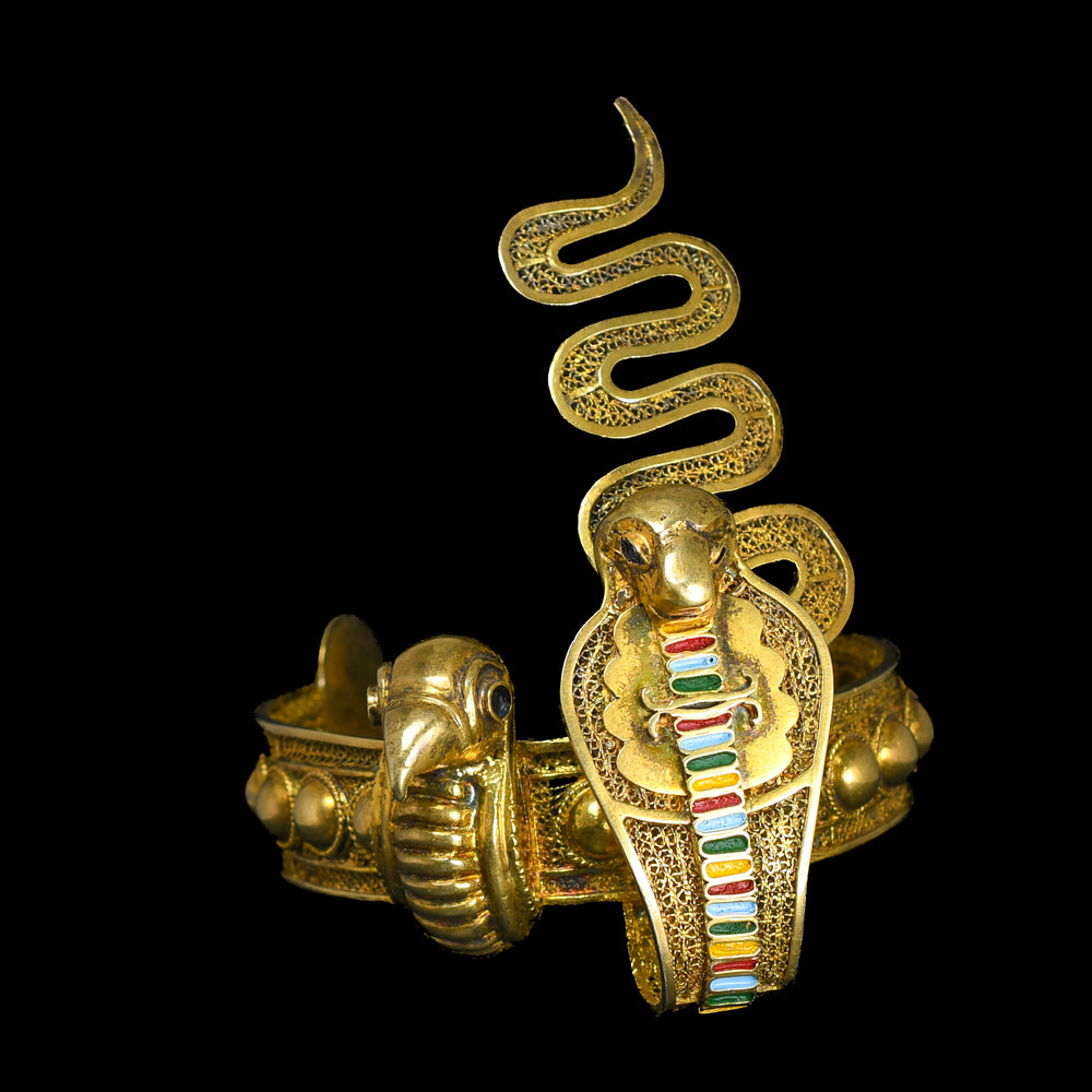 Egyptian Revival 1930's Diadem of Tutankhamun Bangle