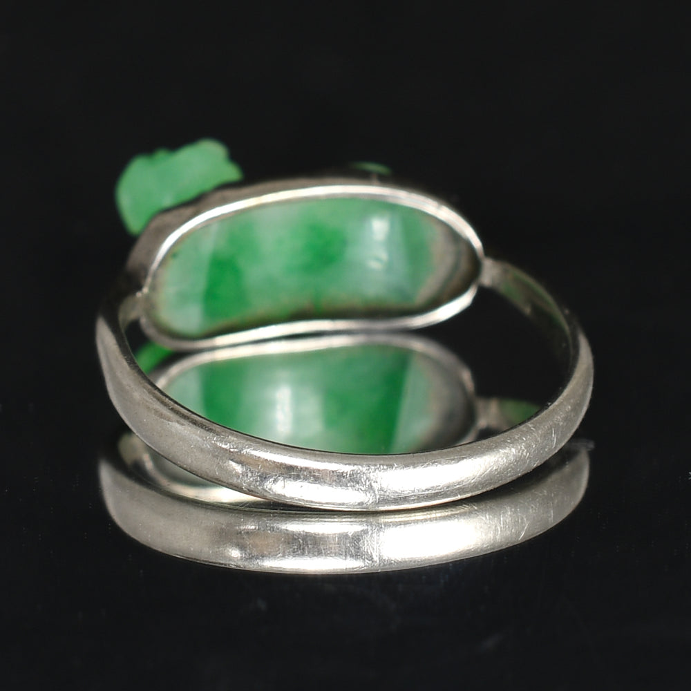 Art Deco Jade Monkey Ring